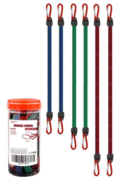 EBC-60P 6PCS Heavy-Duty Elastic Bungee Cord Set